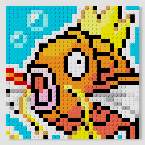 Magikarp Puzzle 2D - 25.5 x 25.5cm - Pix Brix