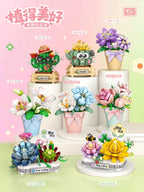 Delphinium - Flor Morada - Armables con Bloques - Micro Block - LOZ