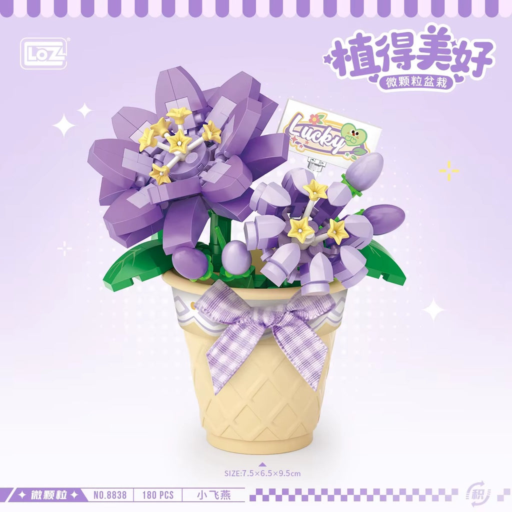 Delphinium - Flor Morada - Armables con Bloques - Micro Block - LOZ