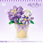 Delphinium - Flor Morada - Armables con Bloques - Micro Block - LOZ