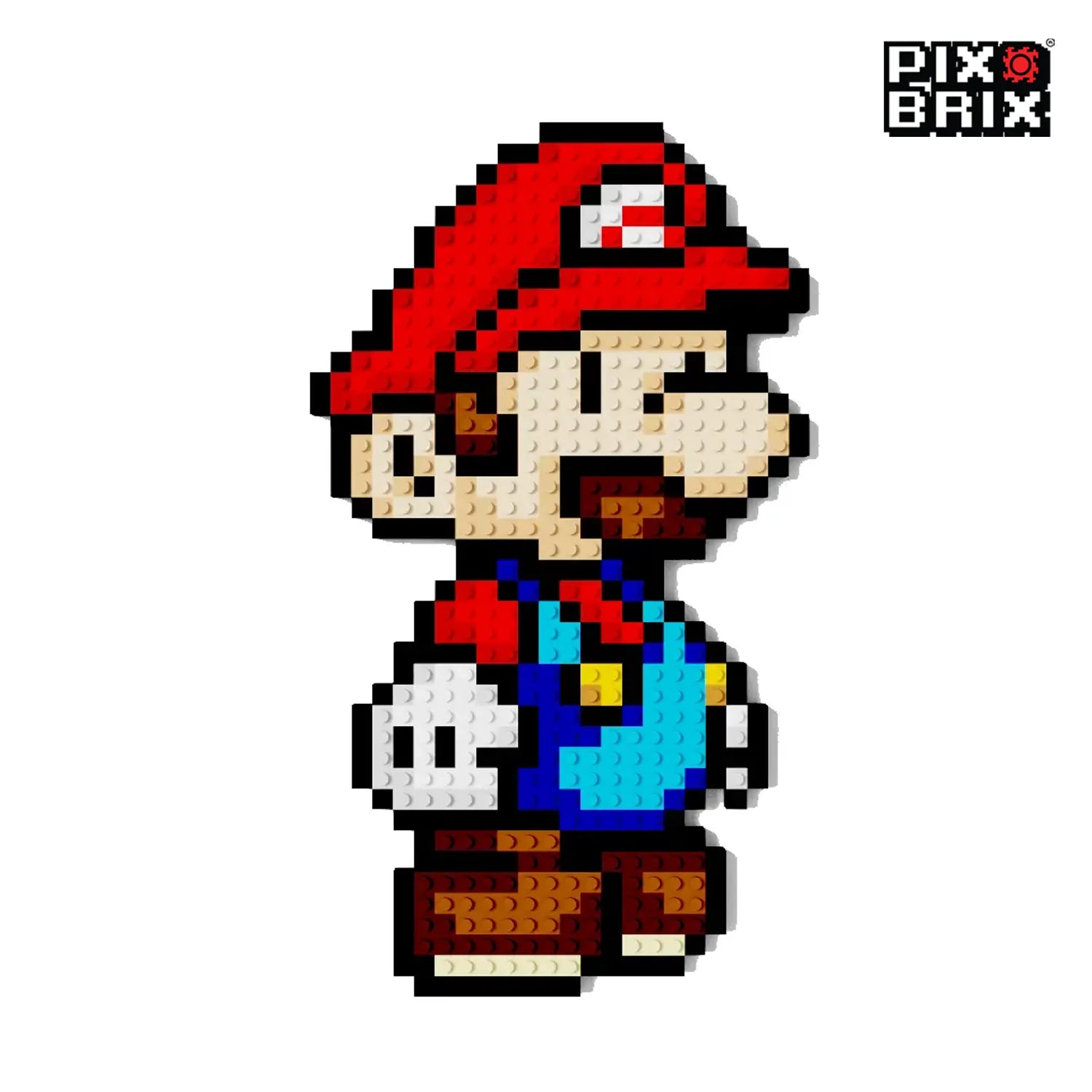 Mario Puzzle 2D - 29 x 20cm - Mario Bros - Pix Brix