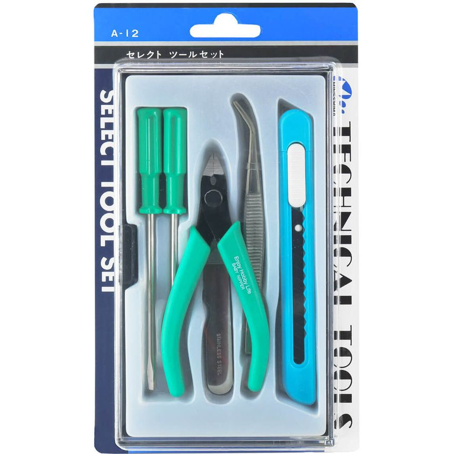 Set de 6 Herramientas A-12 - Set para Model Kit - Mineshima