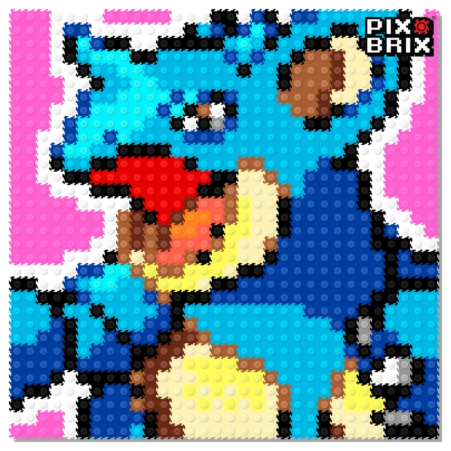 Nidoqueen Puzzle 2D - 25.5 x 25.5cm - Pix Brix