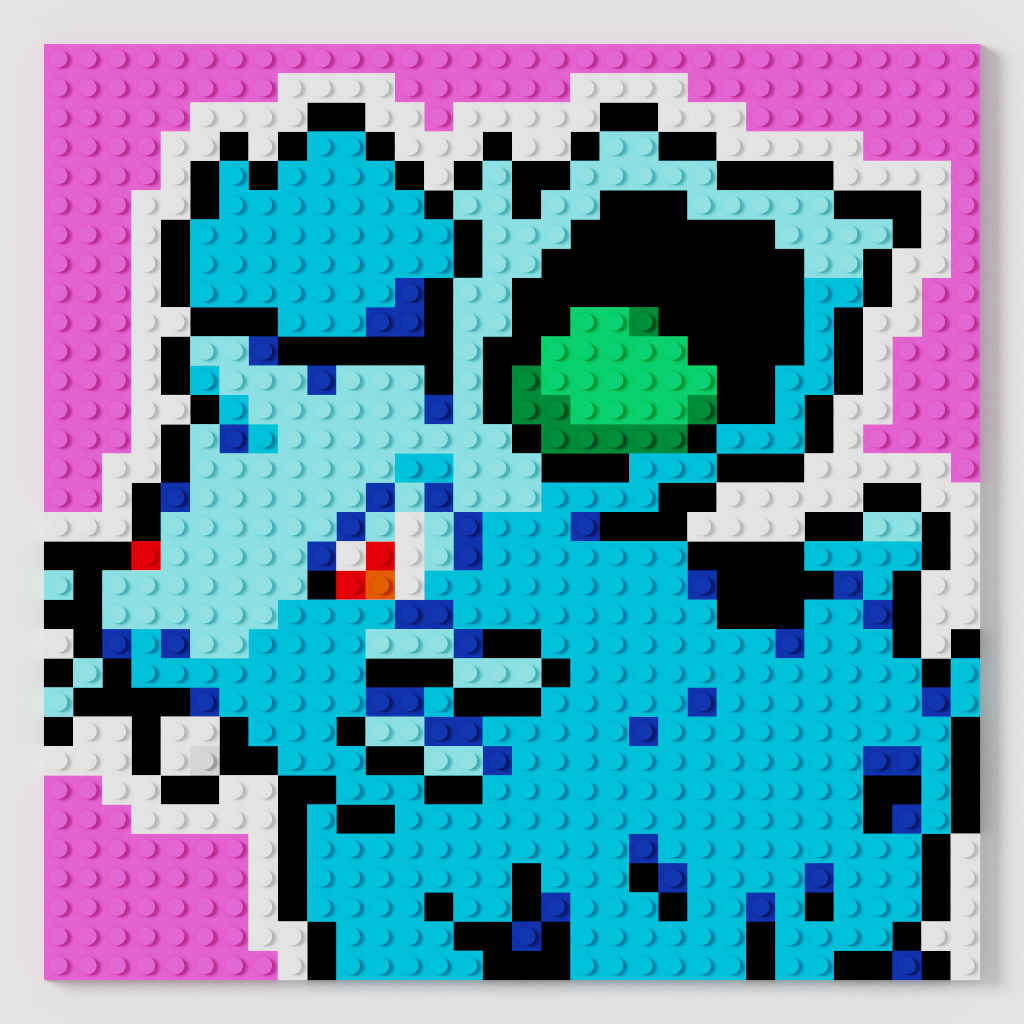 Nidoran Hembra Puzzle 2D - 25.5 x 25.5cm - Pix Brix