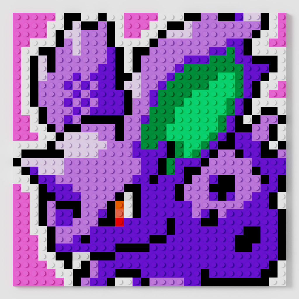 Nidoran Macho Puzzle 2D - 25.5 x 25.5cm - Pix Brix