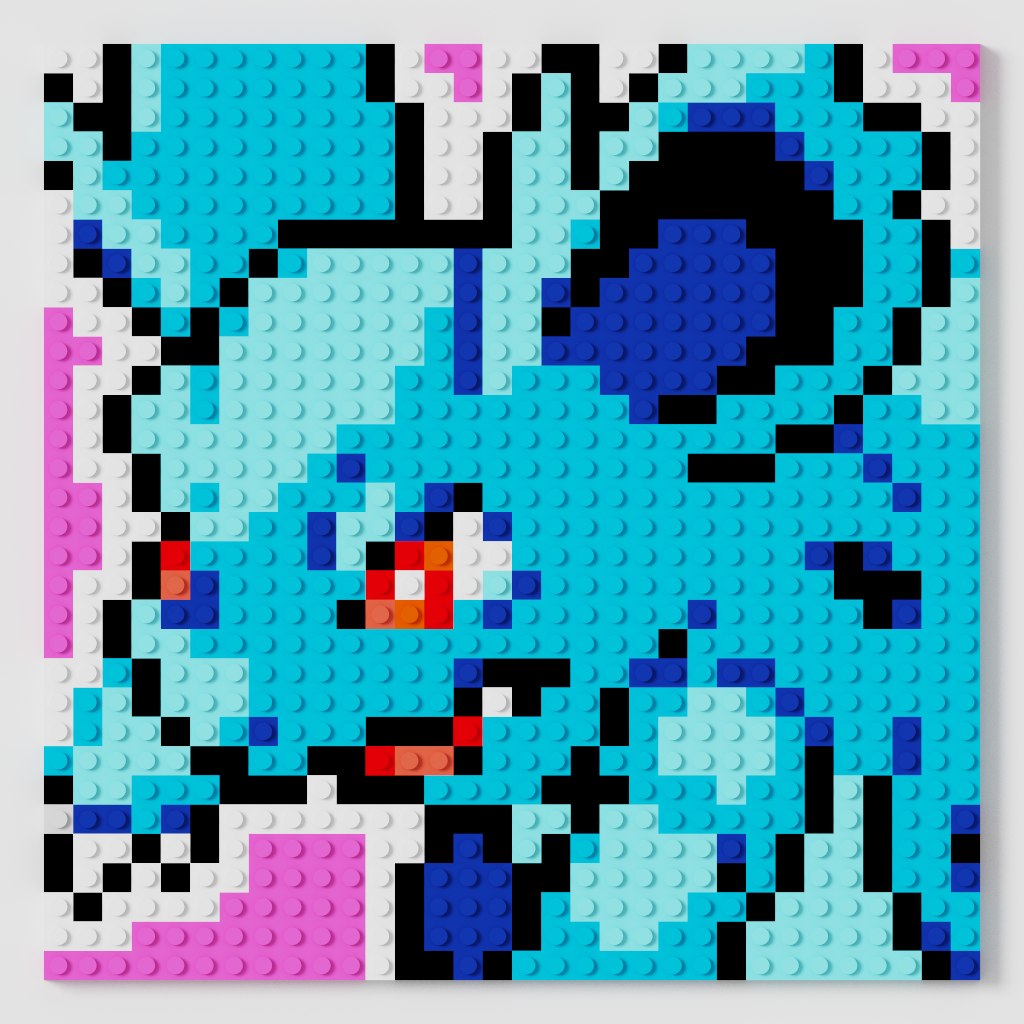 Nidorina Puzzle 2D - 25.5 x 25.5cm - Pix Brix