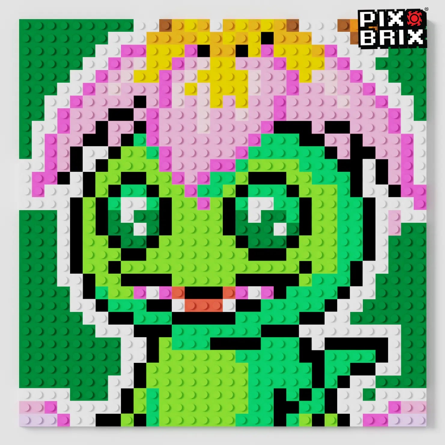 Palmon Puzzle 2D - 25.5 x 25.5cm - Digimon - Pix Brix