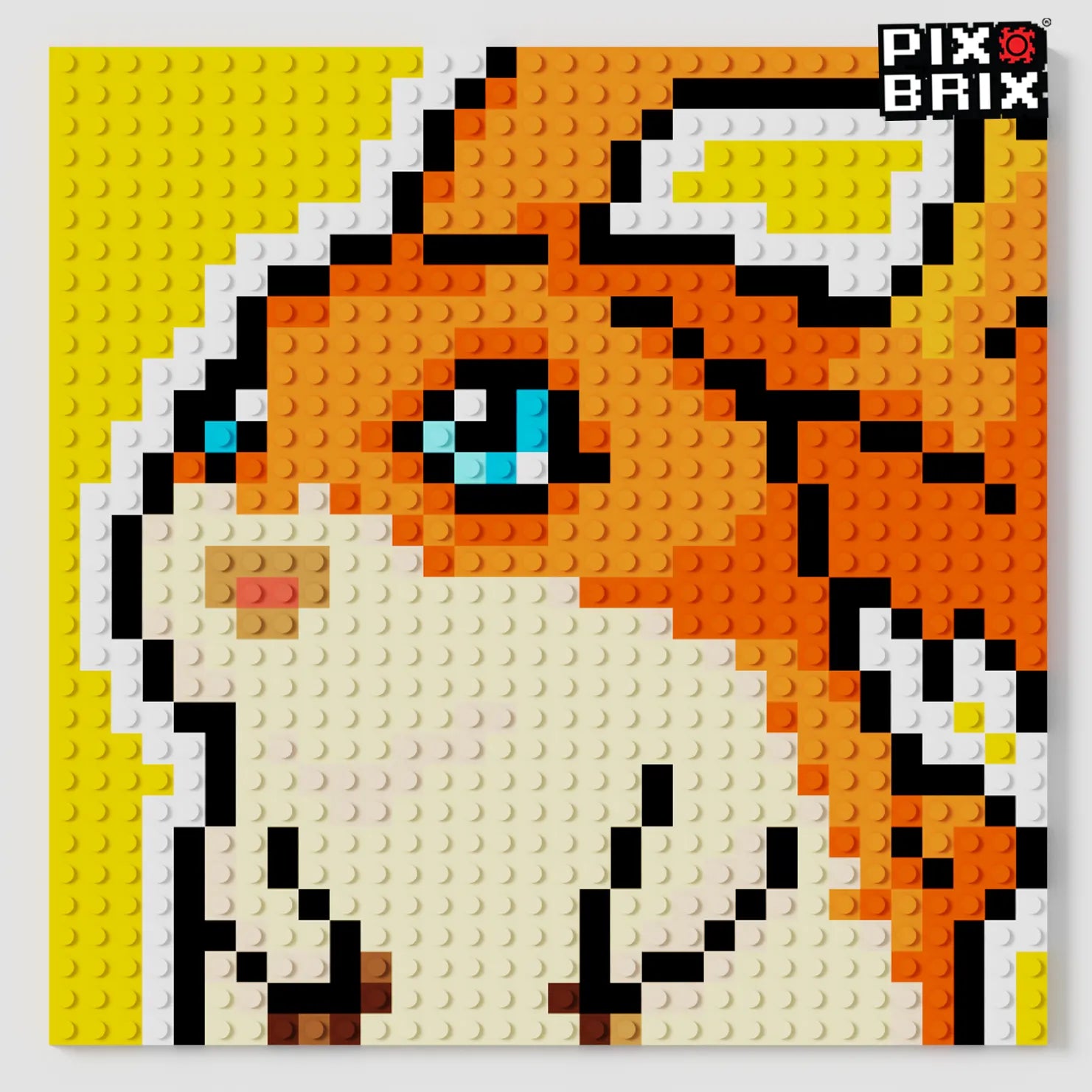 Patamon Puzzle 2D - 25.5 x 25.5cm - Digimon - Pix Brix
