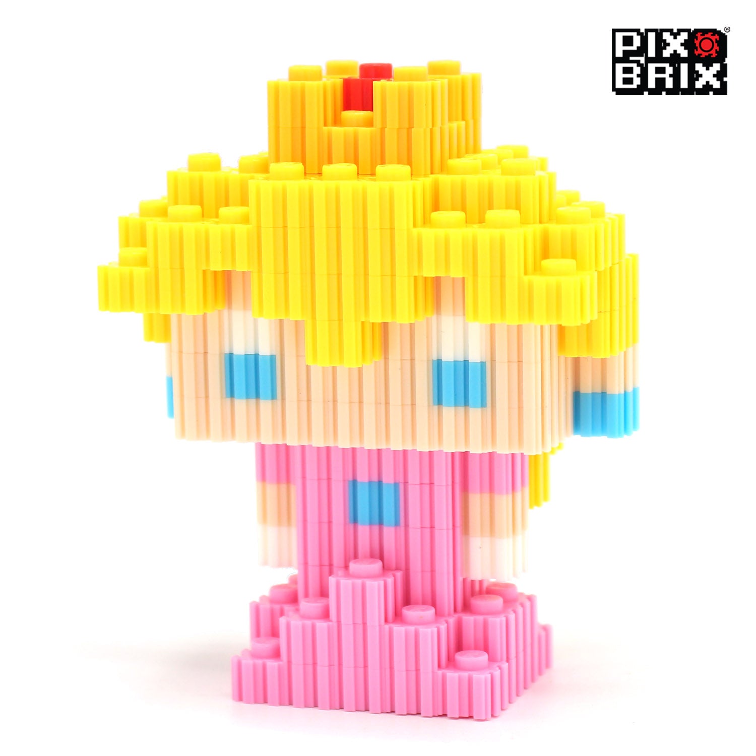 Peach Pequeño Armable 3D - Mario Bros - Pix Brix