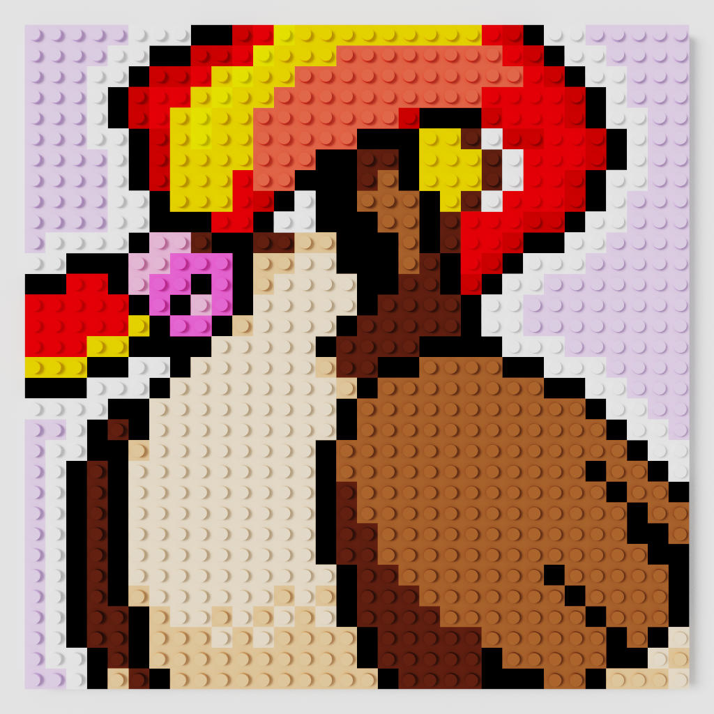 Pidgeot Puzzle 2D - 25.5 x 25.5cm - Pix Brix