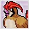 Pidgeotto Puzzle 2D - 25.5 x 25.5cm - Pix Brix