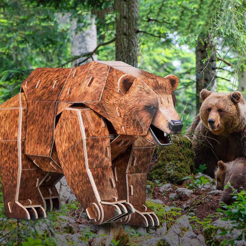 Oso Pardo - NatGeo - Rompecabezas 3D