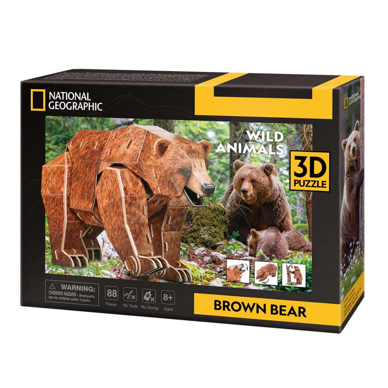 Oso Pardo - NatGeo - Rompecabezas 3D