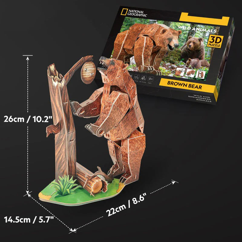 Oso Pardo - NatGeo - Rompecabezas 3D