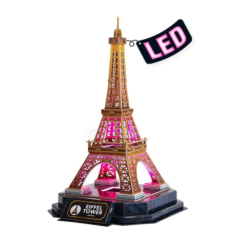 LED Eiffel Tower Night Edition - Architecture Model - Rompecabezas 3D