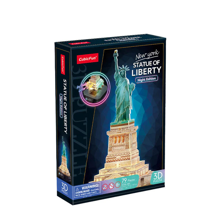 Statue Of Liberty Night Edition - Rompecabezas 3D