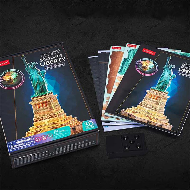 Statue Of Liberty Night Edition - Rompecabezas 3D
