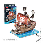 Barco Pirata Mini - Rompecabezas 3D