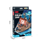 Barco Pirata Mini - Rompecabezas 3D