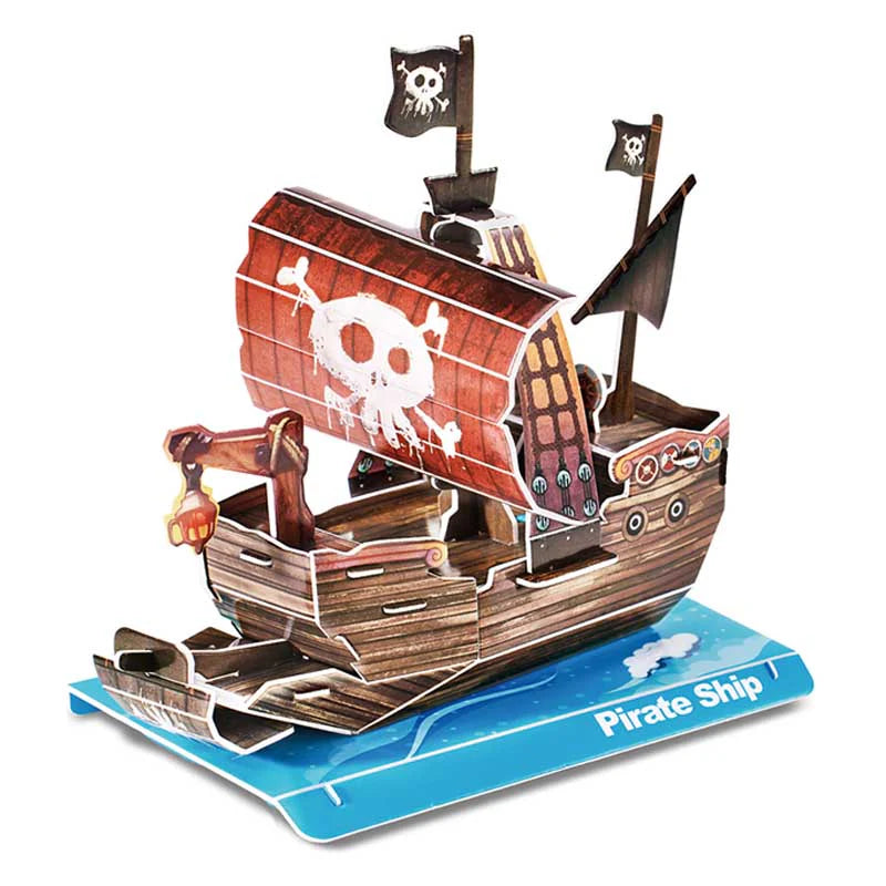 Barco Pirata Mini - Rompecabezas 3D