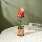 Rosa Roja - Rompecabezas 3D - Maqueta de Madera Robotime