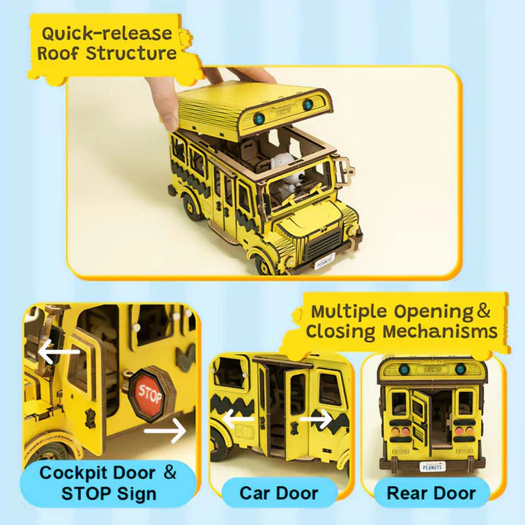 Snoopy School Bus - Puremind