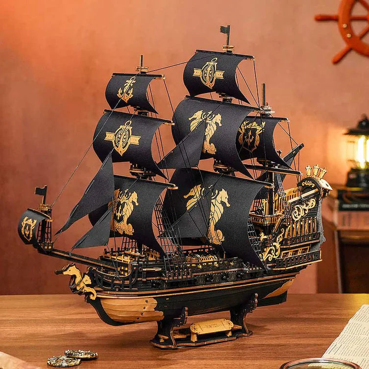 The Seahorse Barque - Maqueta de Madera 3D - ROKR – BlasterChile