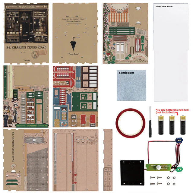 84 Charing Cross Road - Separador de Libros - Maqueta Tonecheer