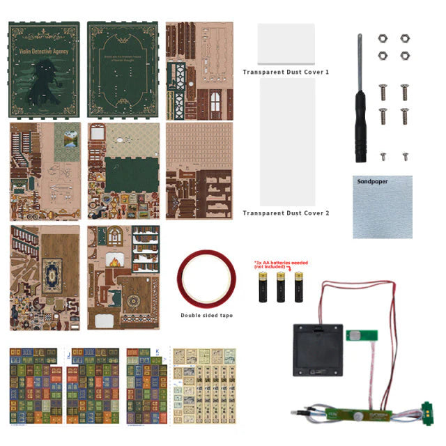 Violin Detective Agency - Separador de Libros - Maqueta Tonecheer