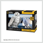 Snowy Owl - NatGeo - Rompecabezas 3D