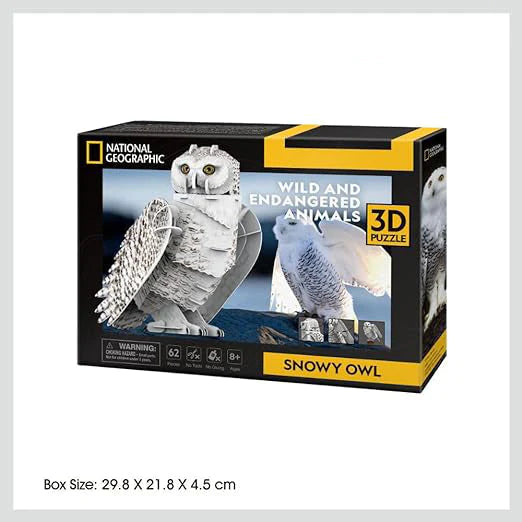Snowy Owl - NatGeo - Rompecabezas 3D