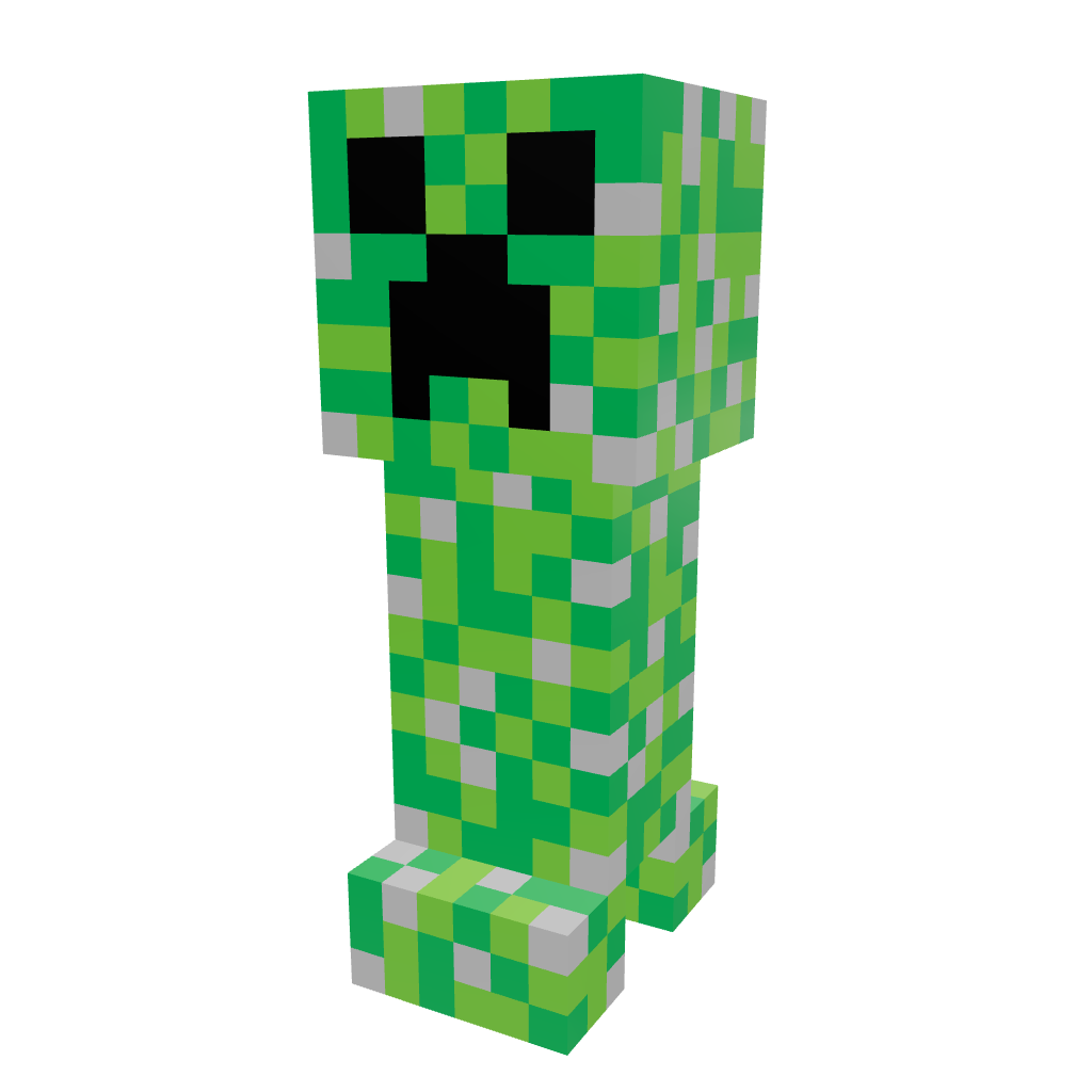 Creeper Armable 3D - Minecraft - Pix Brix