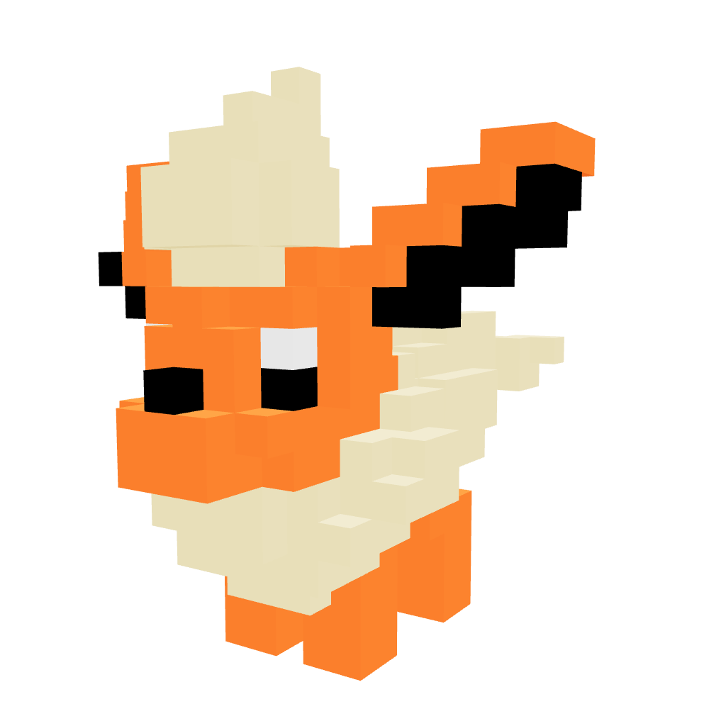 Flareon Armable 3D - Pokemon - Pix Brix
