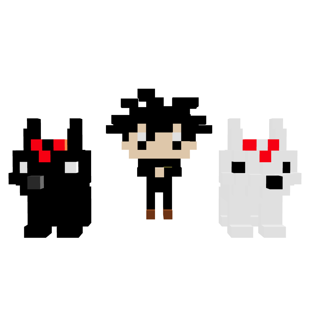 Megumi Fushiguro y Lobos Armable 3D - Jujutsu Kaisen - Pix Brix