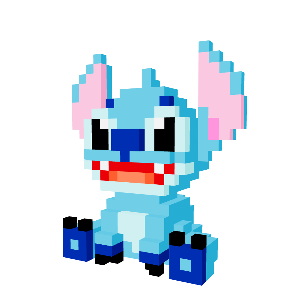 Stitch Grande Armable 3D - Disney - Pix Brix