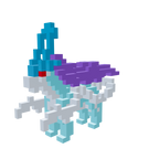 Suicune Armable 3D - Pokemon - Pix Brix