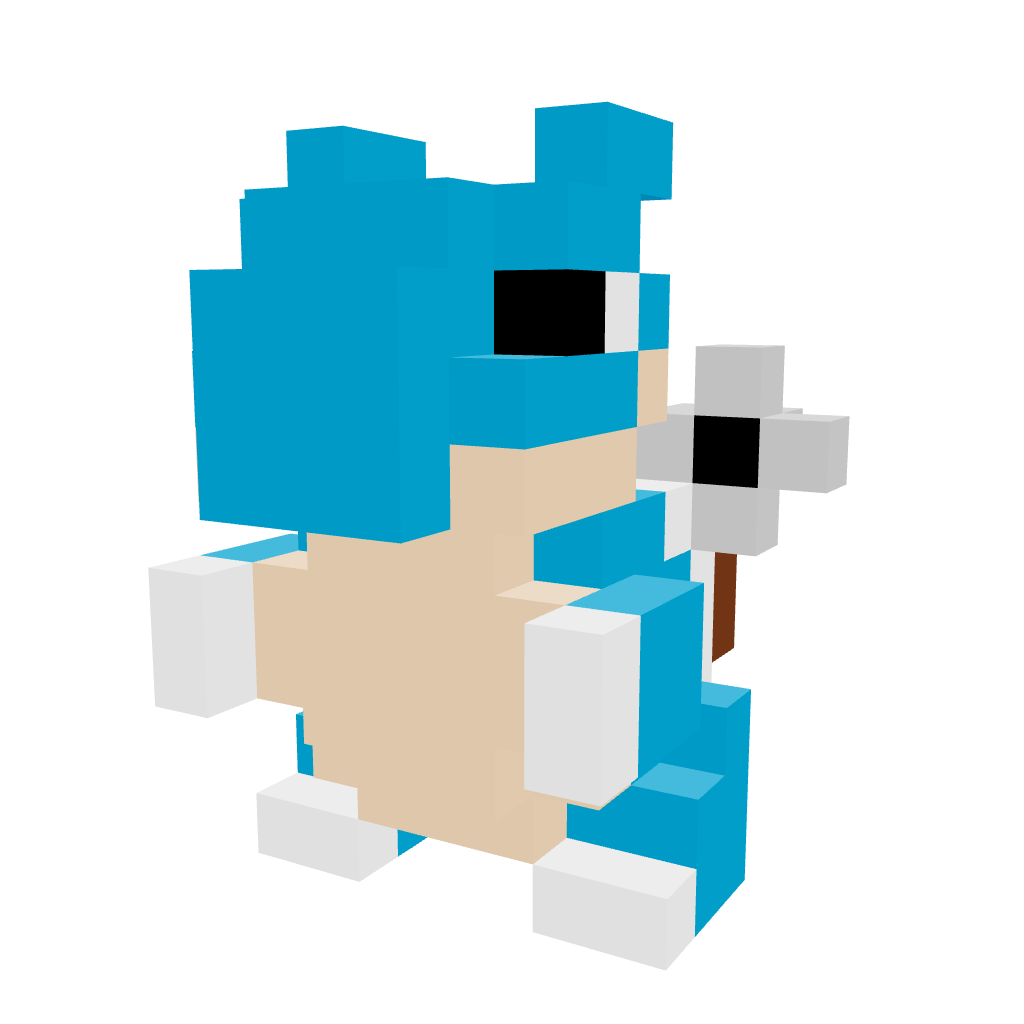 Blastoise Pequeño Armable 3D - Pokemon - Pix Brix