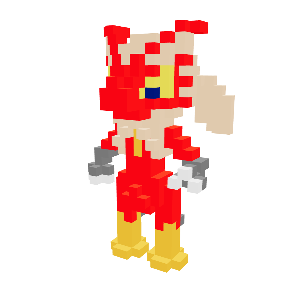 Blaziken Armable 3D - Pokemon - Pix Brix