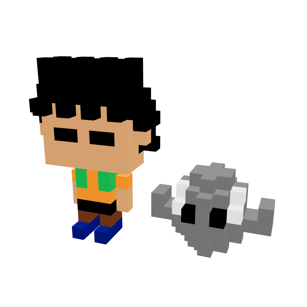 Brock y Geodude Armable 3D - Pokemon - Pix Brix