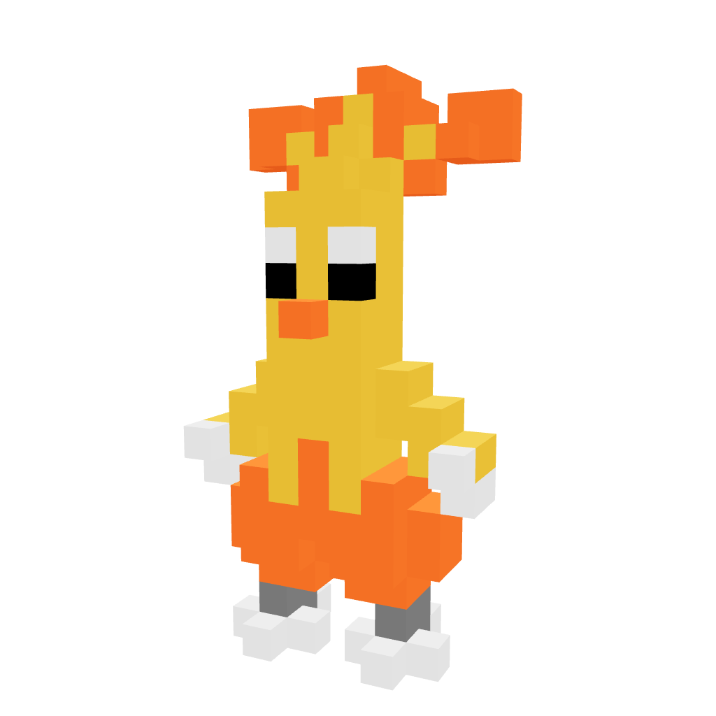 Combusken Armable 3D - Pokemon - Pix Brix