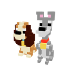 Dama y Vagabundo Armable 3D - Disney - Pix Brix