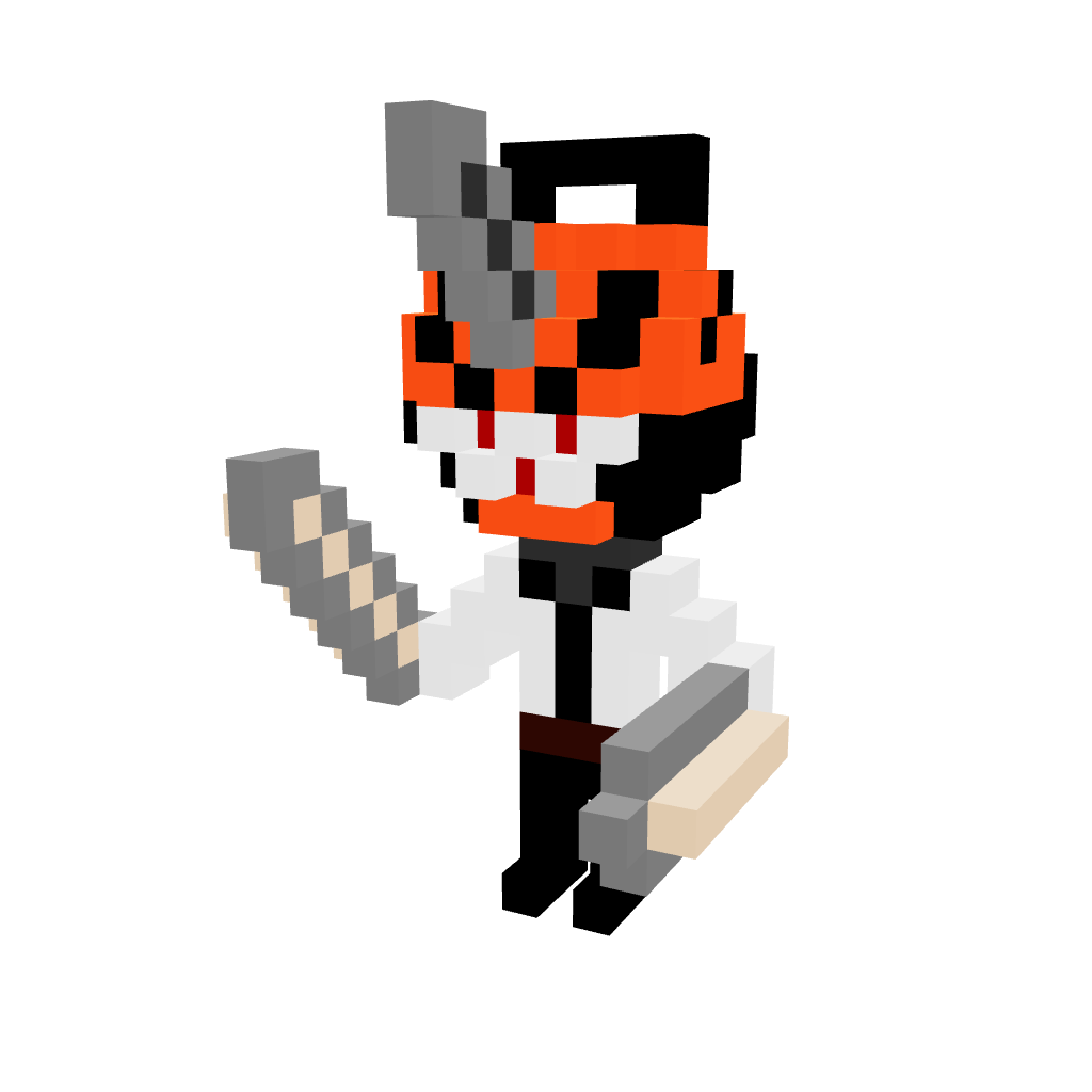 Denji Armable 3D - Chainsaw Man - Pix Brix