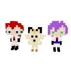 Equipo Rocket Armable 3D - Pokemon - Pix Brix