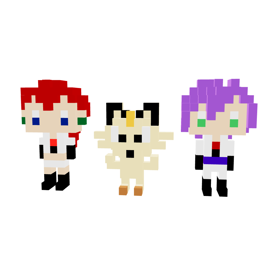 Equipo Rocket Armable 3D - Pokemon - Pix Brix