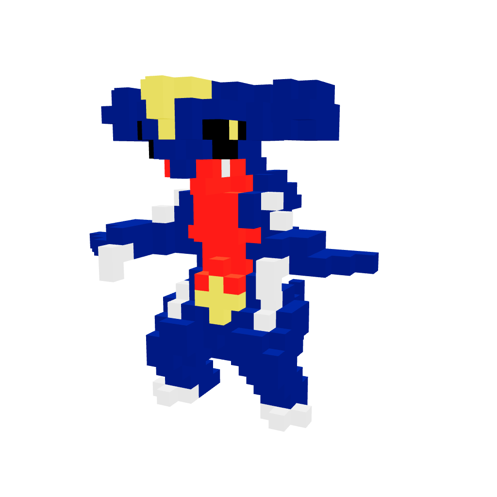 Garchomp Armable 3D - Pokemon - Pix Brix
