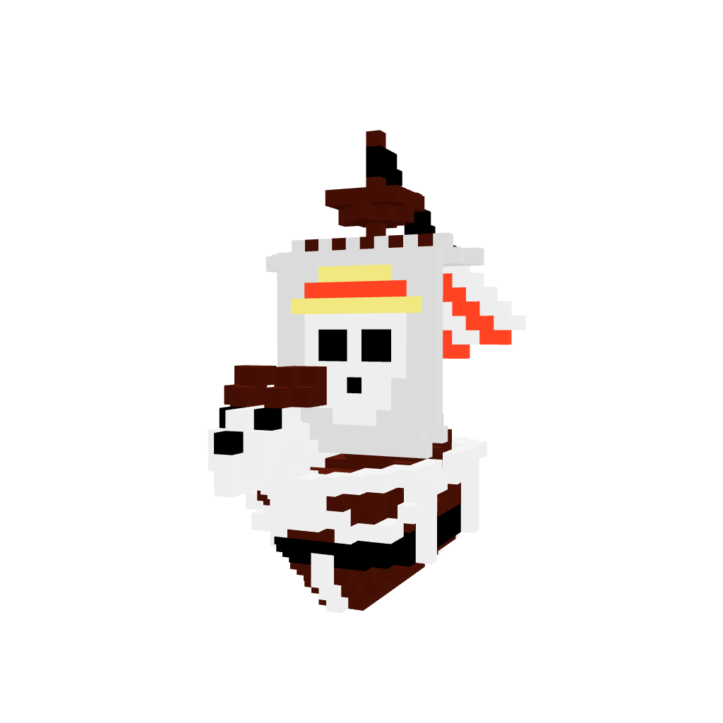 Going Merry Ship Armable 3D - One Piece - Pix Brix