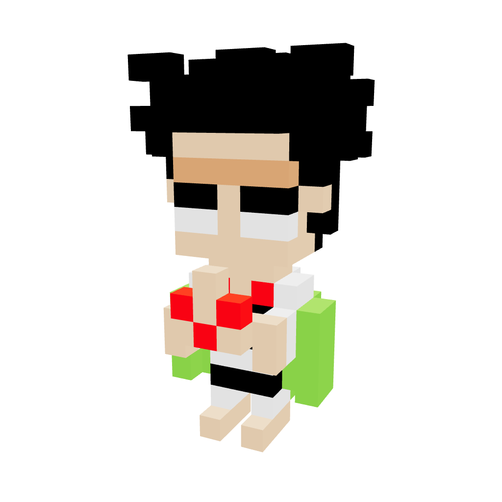 Gyomei Himejima Pequeño Armable 3D - Demon Slayer - Pix Brix