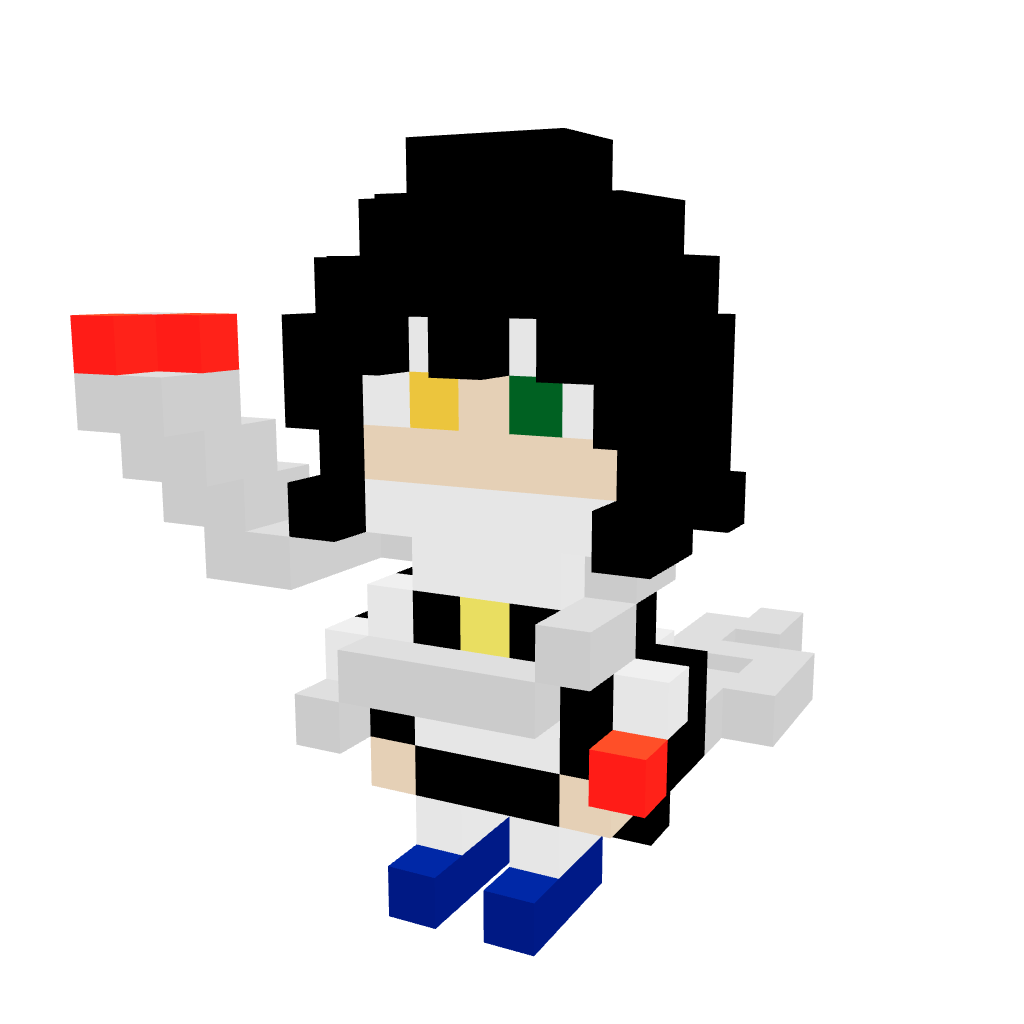 Iguro Obanai Pequeño Armable 3D - Demon Slayer - Pix Brix