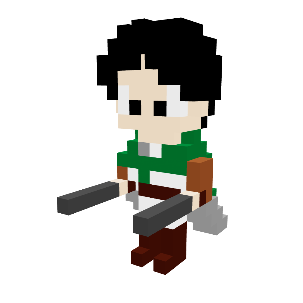 Levi Ackerman Armable 3D - Attack on titan - Pix Brix