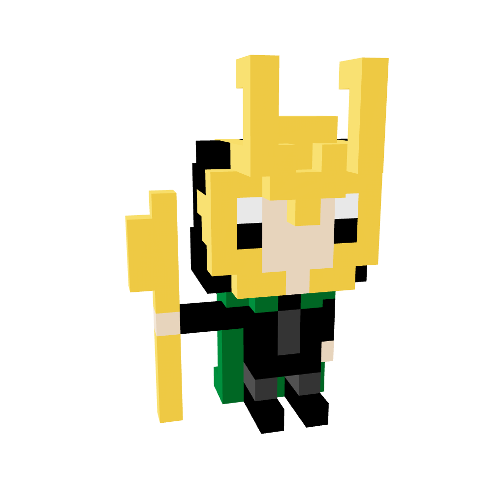 Loki Armable 3D - Marvel Studios - Pix Brix